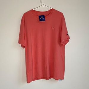 COPY - Embroidered Champion T-shirt Citrus Pink XL